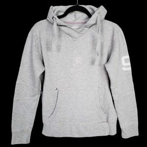 Gersemi luxury brand heather grey pullover hoodie